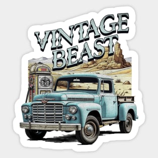 Retro Car, Vintage Car, Vintage Car, Vintage Truck, Retro Truck, Old Truck Sticker